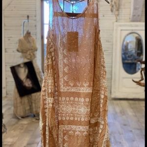 Magnolia pearl Layla tank dress in Goldrush